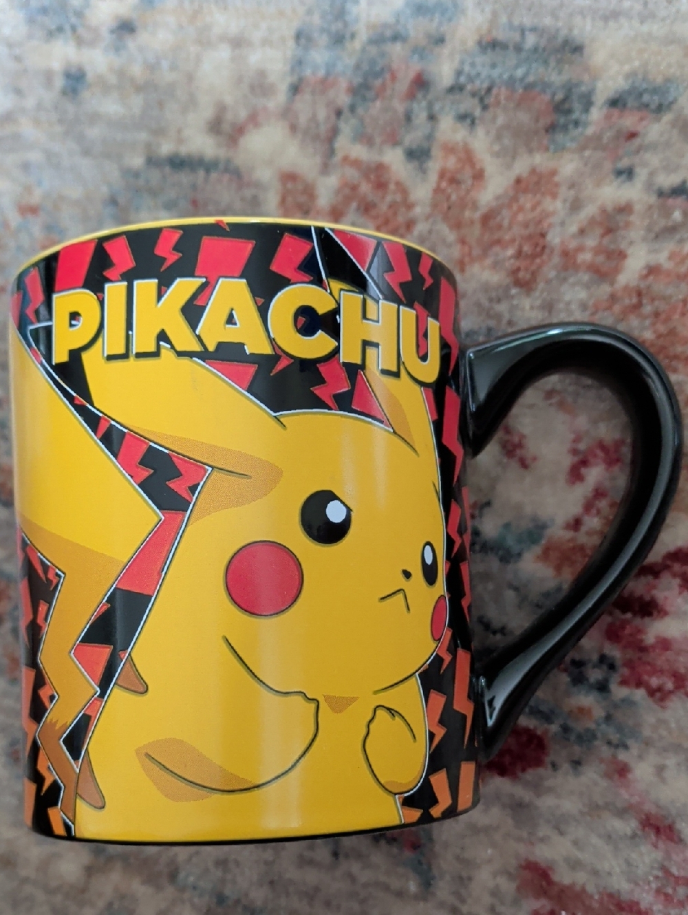 Nintendo Pikachu Yellow and Black Ceramic Mug